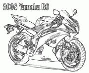 yamaha moto de course 19 dessin à colorier