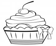 cupcake vintage original classic basic4 dessin à colorier
