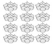 Coloriage cupcakes coloring pages 125 dessin