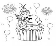 Coloriage cupcake vintage dessin