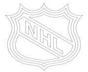 Coloriage lnh nhl logo lnh nhl hockey sport