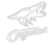 phoenix coyotes logo lnh nhl hockey sport dessin à colorier