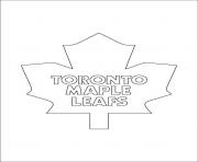 toronto maple leafs logo lnh nhl hockey sport dessin à colorier
