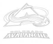 colorado avalanche logo lnh nhl hockey sport1 dessin à colorier