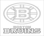 Coloriage boston bruins logo lnh nhl hockey sport dessin