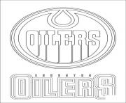 edmonton oilers logo lnh nhl hockey sport dessin à colorier
