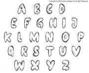 Coloriage alphabet automne dessin