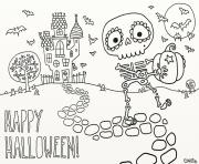 Coloriage joyeux halloween