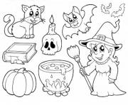 halloween enfants simple dessin à colorier