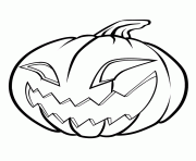 Coloriage halloween texte avec citrouille dessin