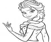 Coloriage princesse disney elsa