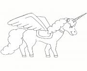 Coloriage licorne tattoo adulte dessin