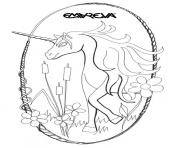 Coloriage young licorne coloring page dessin