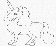 Coloriage poney licorne dessin