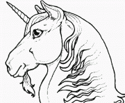 Coloriage bucking cartoon licorne dessin