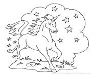 Coloriage licorne dessin 3 dessin