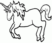 Coloriage une belle licorne dessin