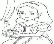 princesse sarah 3 dessin à colorier