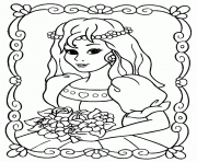 princesse sarah 124 dessin à colorier