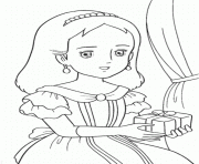 princesse sarah 8 dessin à colorier