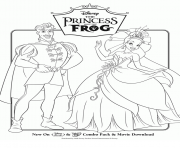 disney princesse frog dessin à colorier