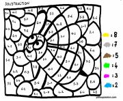 Coloriage cactus facile magique cp maternelle par numero dessin