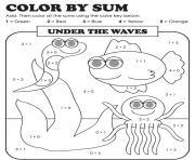 Coloriage cartoon hippo magique dessin