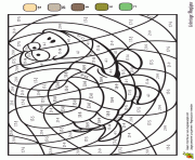 magique ce2 ce1 soustraction 8 dessin à colorier