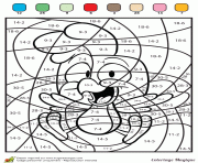 Coloriage magique ce2 ce1 soustraction 9