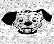 Coloriage adulte disney anti stress puppies 2 dessin