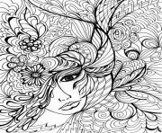 Coloriage adulte relaxant perles dessin