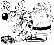 Coloriage pere noel classique pour enfants dessin