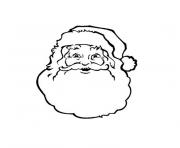 Coloriage dessin du pere noel sur des skis dessin