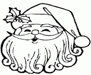 Coloriage pere noel entoure danges dessin