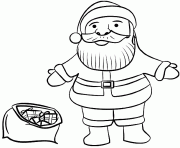 Coloriage dessin de la tete du pere noel dessin