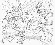 Coloriage dbz vegeta dragon ball z officiel dessin