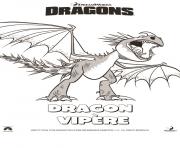 dragons le film dragon_vipere dessin à colorier