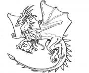 dragon 18 dessin à colorier