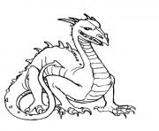 dragon 2 dessin à colorier