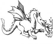 dragon 72 dessin à colorier