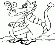dragon 8 dessin à colorier