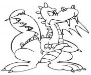 dragon 81 dessin à colorier