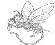 Coloriage dragon 5 dessin