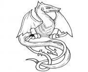 dragon 38 dessin à colorier