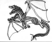 dragon 145 dessin à colorier