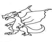 dragon 215 dessin à colorier