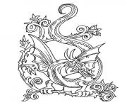 dragon 14 dessin à colorier