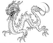 dragon 5 dessin à colorier