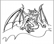 dragon 80 dessin à colorier