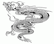 dragon chinois dessin à colorier